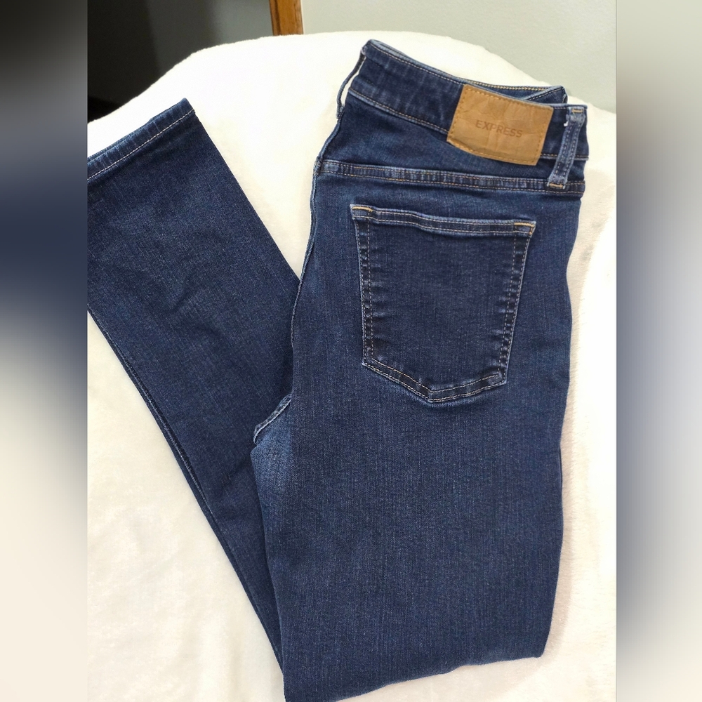 Express Slim Stretch Mens Jeans with Classic Denim Texture 32x30